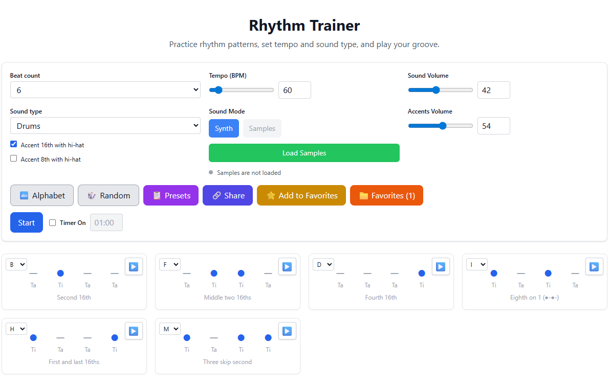 “Rhythm Trainer”