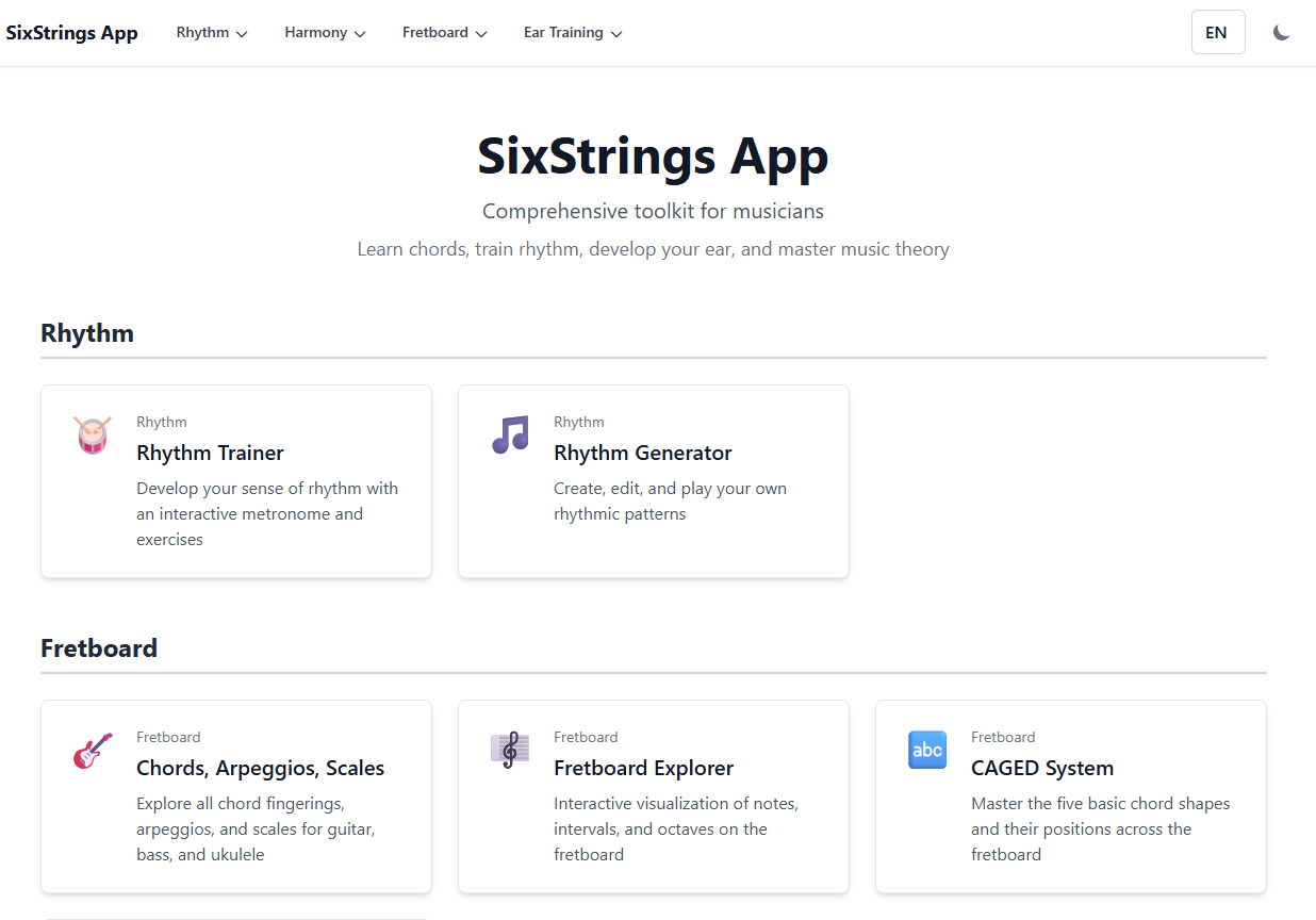 Six Strings - Guitar Helper
